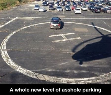 a whole new level of a**hole parking
