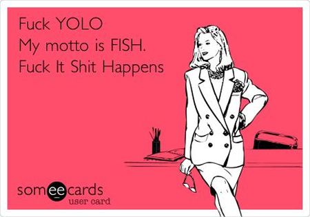 my motto is fish ecard