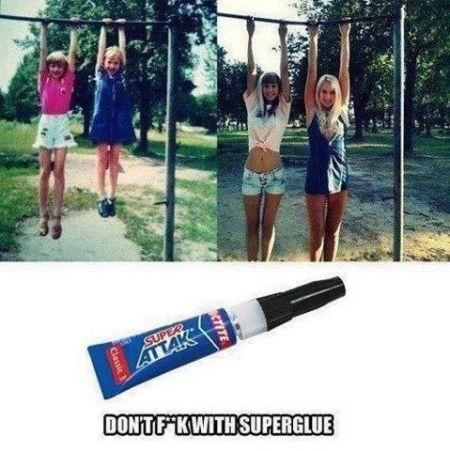 don’t  f*ck with superglue