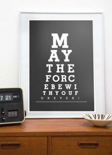 Star Wars eye chart