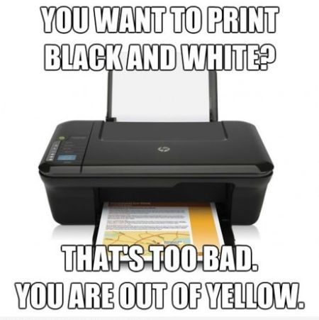 you want to print black and white
