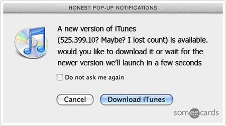 Itunes notification funny