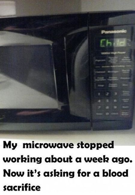 microwave asking for sacrifice meme