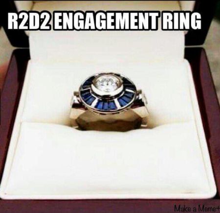 R2D2 engagement ring