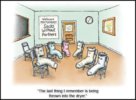 socks without partners funny cartoon