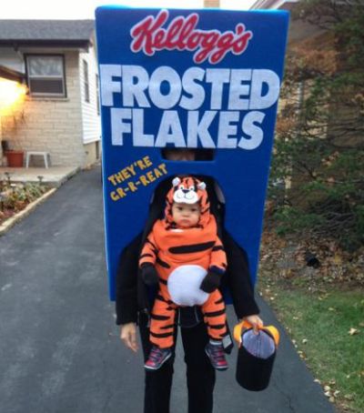 Funny Halloween costume frosted flakes