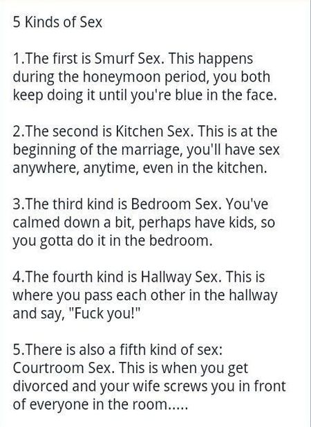 5 kinds of sex funny