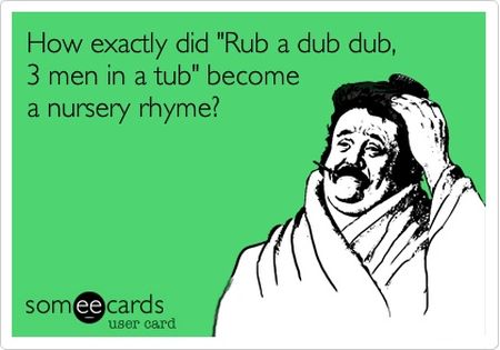 how did rub a dub dub become a nursery rhyme ecard