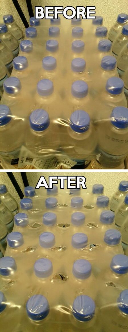 water bottles before and after funny