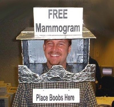 Funny Halloween costume free mammogram