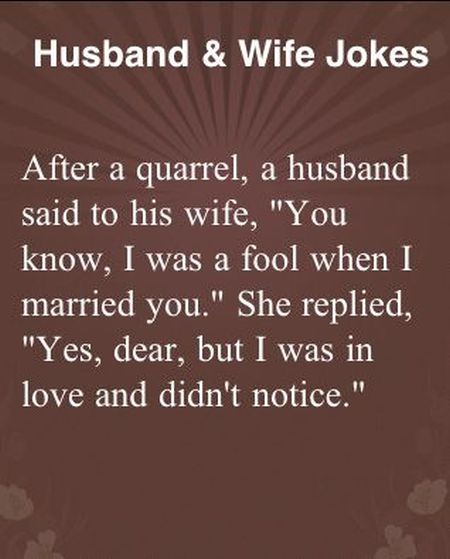 husband and wife jokes