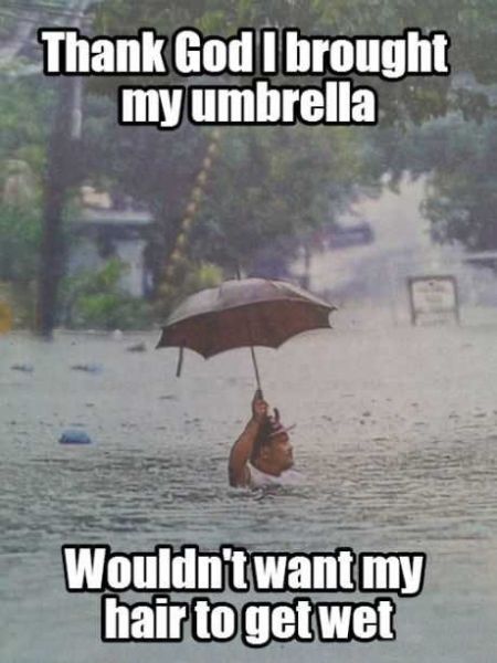 Thank god I brought my umbrella meme