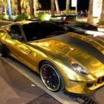 599GTB pure gold Ferrari