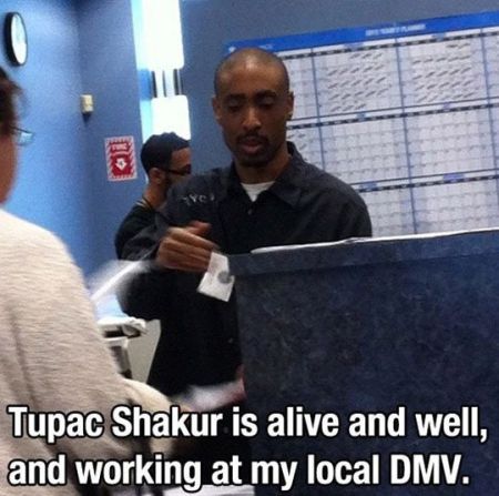 Tupac Shakur is alive meme