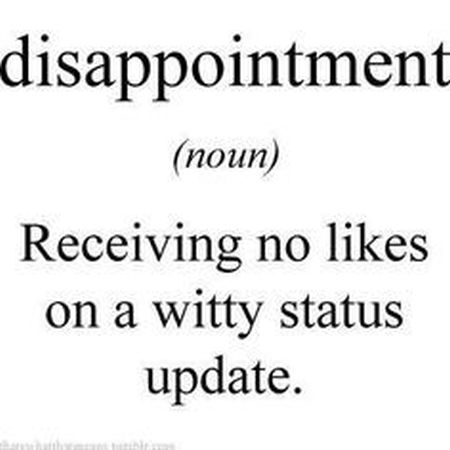 disappointment definition funny