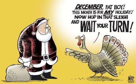 thanksgiving turkey to santa