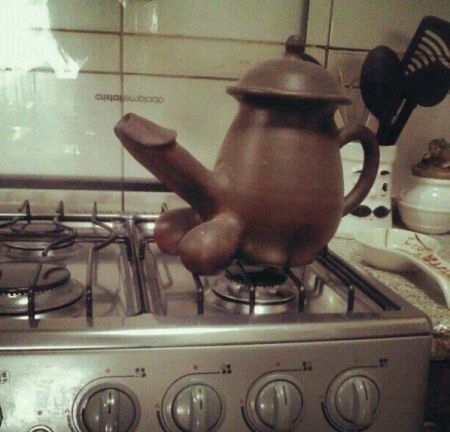 Naughty teapot