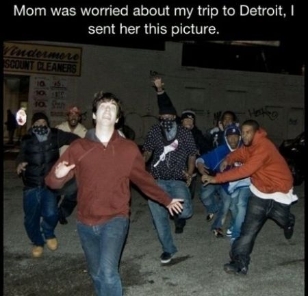 Detroit prank for mum