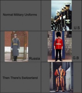 Military uniforms - funny picture at PMSLweb.com