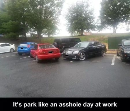 it’s park like an a**hole day