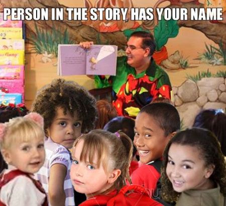 person in the story has your name meme