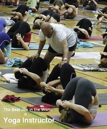 best job in the world is yoga instructor