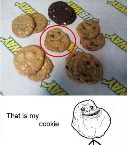 forever alone cookie