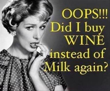did I buy wine instead of milk again