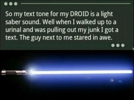 light saber droid sound funny