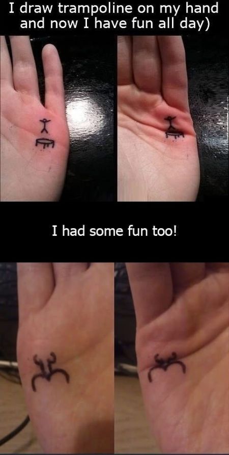 naughty hand tattoo meme