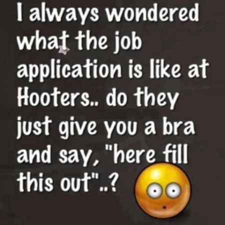 job application at hooters quote