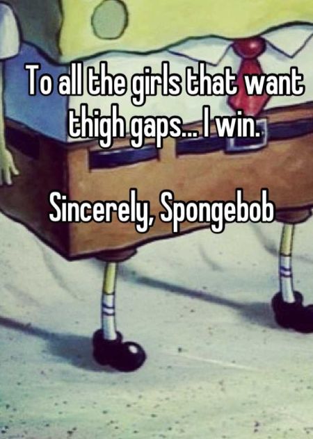thighs gaps spongebob