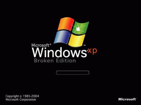 windows xp broken edition
