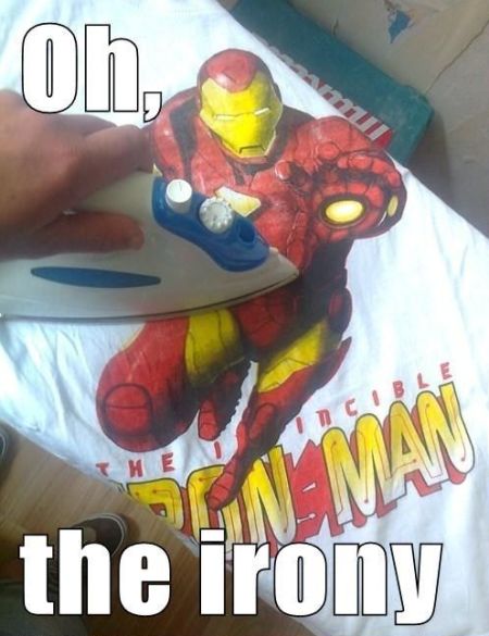 Iron Man irony