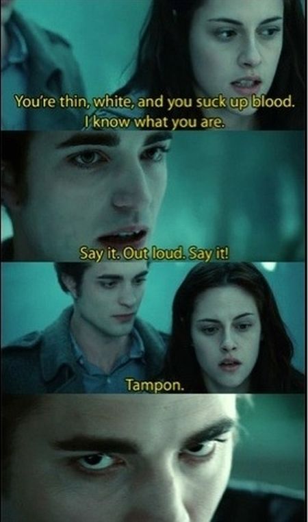 Twilight tampon meme – Humoristic Monday at PMSLweb.com