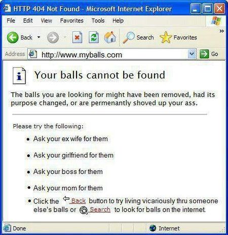 Your balls cannot be found Microsoft error on PMSLweb.com