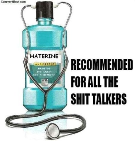 Haterine – recommended for all sh*t talkers at PMSLweb.com