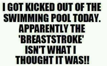 Breaststroke humor quote at PMSLweb.com