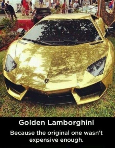 Golden Lamborghini –Silly Saturday at PMSLweb.com