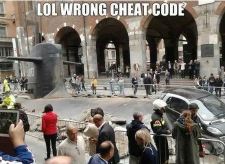 Wrong cheat code meme at PMSLweb.com