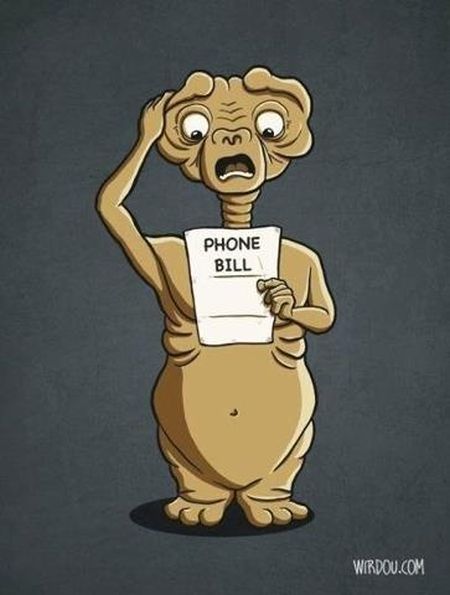 ET phone bill –Silly Saturday at PMSLweb.com