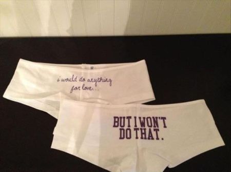 I would do anything underwear