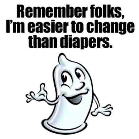 Condom easier to change than diapers at PMSLweb.com