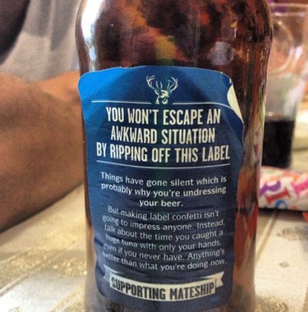 Bottle label funny at PMSLweb.com