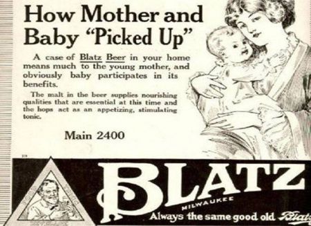 Blatz beer and young mother vintage at PMSLweb.com