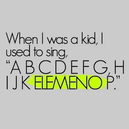 Alphabet as a kid humor at PMSLweb.com