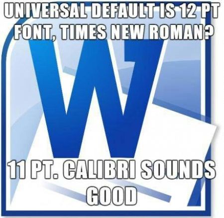 Microsoft word meme – Friday laughter at PMSLweb.com