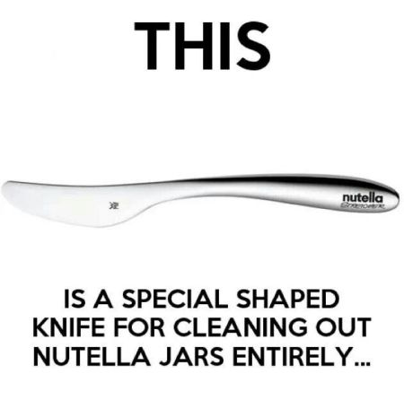 Nutella knife – Monday funnies at PMSLweb.com