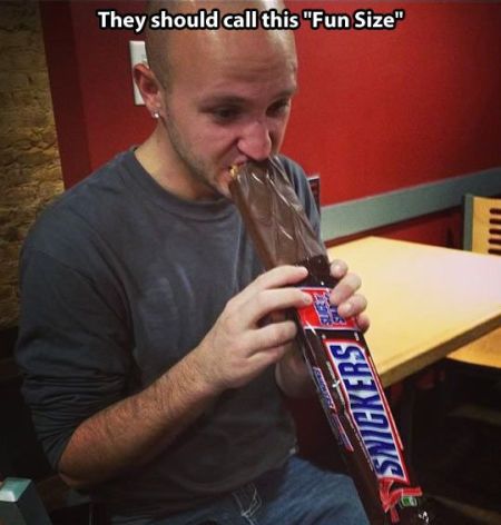 Real snickers fun size