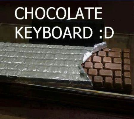 Chocolate keyboard meme at PMSLweb.com